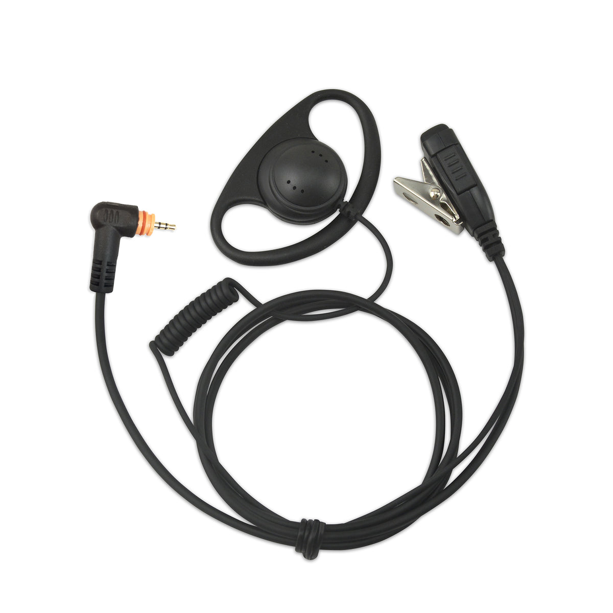 Six Pack of Motorola PMLN7159 Adjustable D-Style Earpieces In-Line PTT & Mic for the TLK100 and