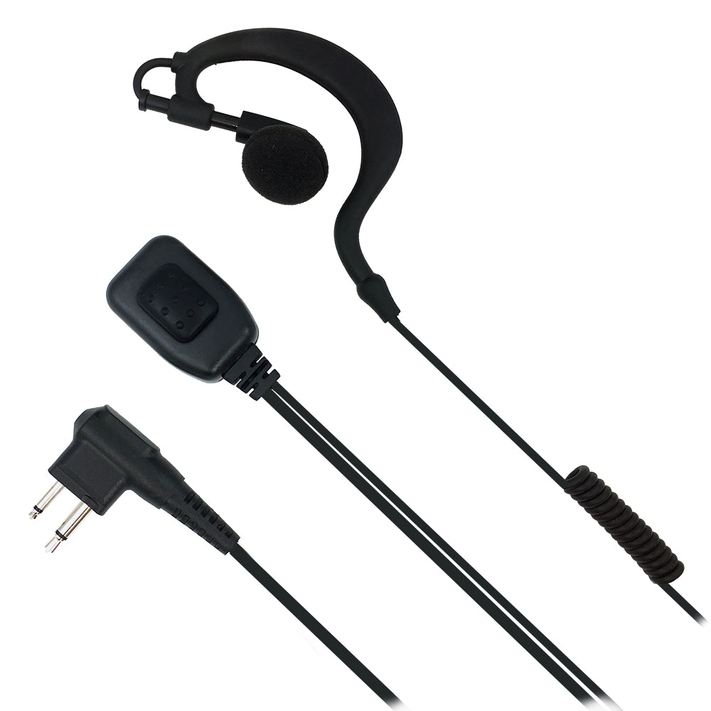 1-Wire G-Shape Earpiece - Motorola 2-Pins CP100 CP200